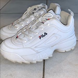 White Fila Disruptor 2 premium